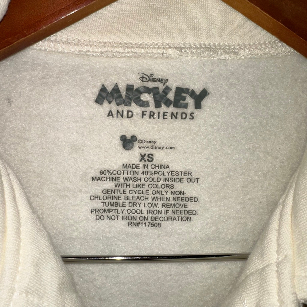 Women's Disney Mickey & Friends Cream Blue Utility Shacket XS - Picture 5 of 10